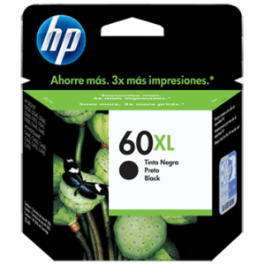 HP Cartucho de Tinta 60XL Negro