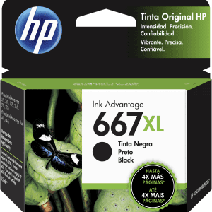 HP Cartucho de Tinta 667XL Negro