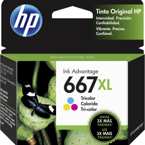 HP Cartucho de Tinta 667XL Tricolor